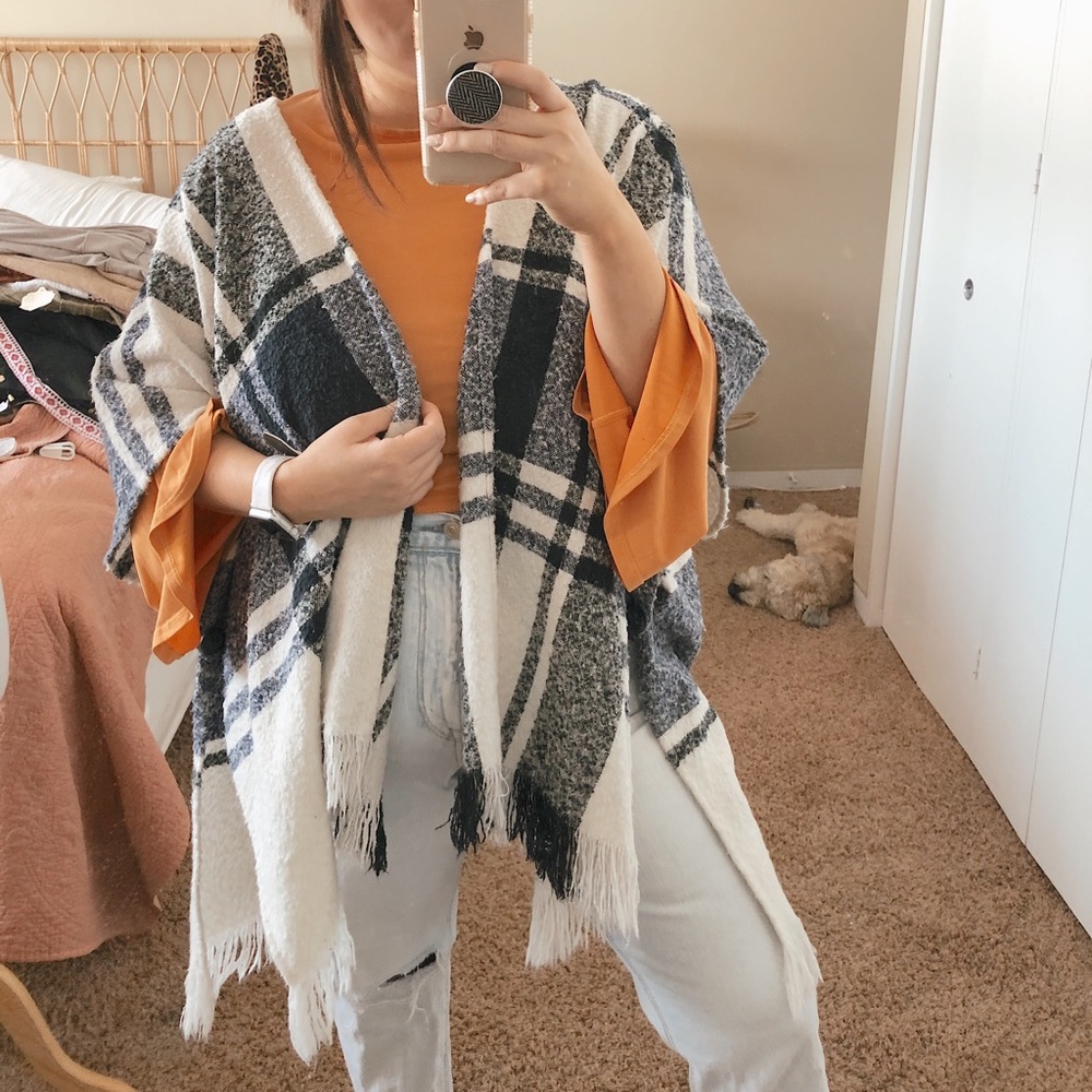 Plaid Cardigan